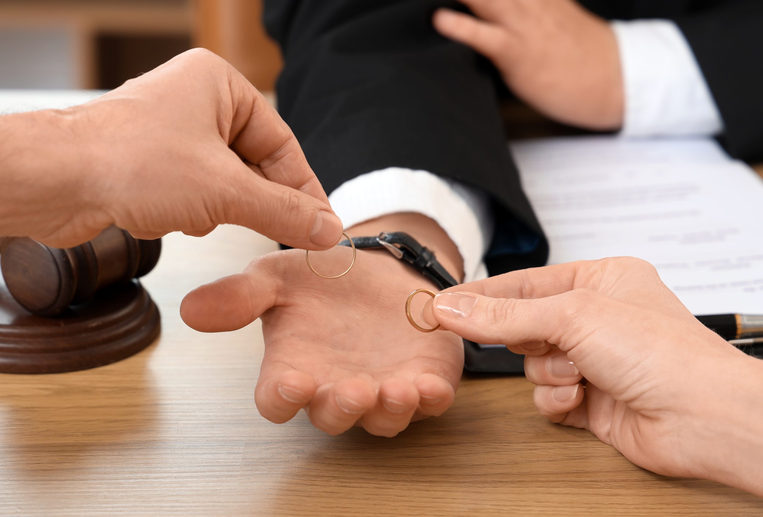 Taking wedding rings